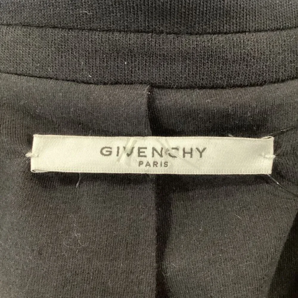 Givenchy Single-Breasted Blazer with Pockets in Black Cotton